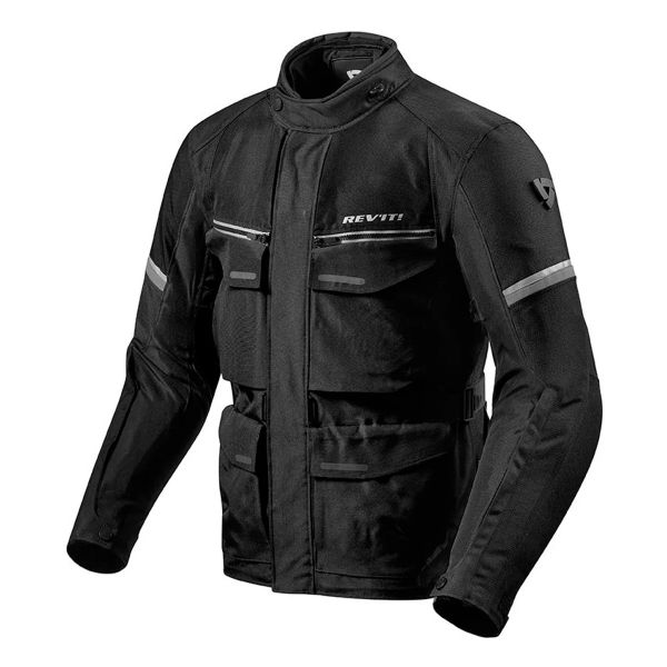 Motorcycle Coats REV'IT Outback 3 Silver Black