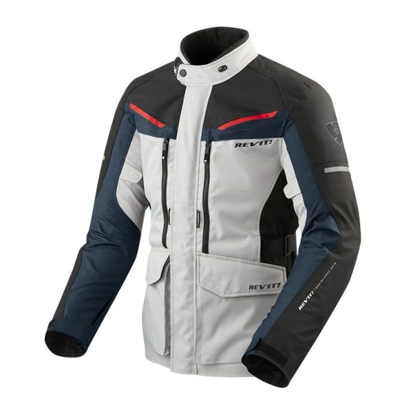 Motorcycle Coats REV'IT Safari 3 Silver Blue