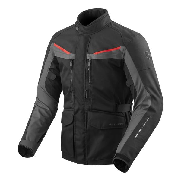Motorcycle Coats REV'IT Safari 3 Black Charcoal Grey