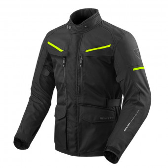 Motorcycle Coats REV'IT Safari 3 Black Yellow Neon