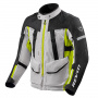 Motorcycle Coats REV'IT Sand 4 H2O Silver Neon Yellow