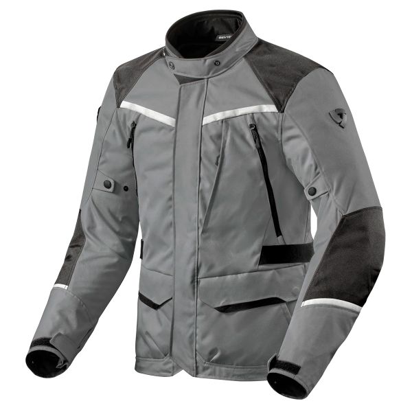 Motorcycle Coats REV'IT Voltiac 3 H2O Grey Black Motorcycle Coats REV'IT Voltiac 3 H2O Grey Black
