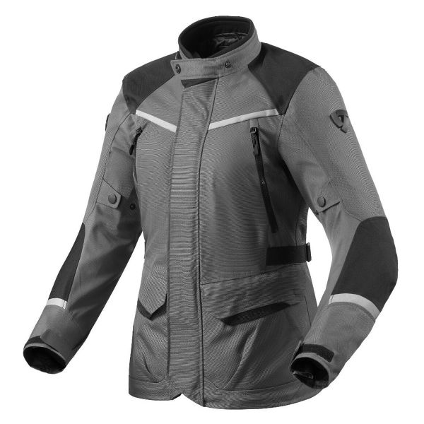 Motorcycle Coats REV'IT Voltiac 3 H2O Ladies Grey Black