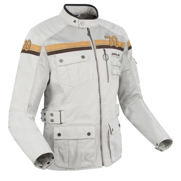 Motorcycle Coats Segura Mojo Grey Brown