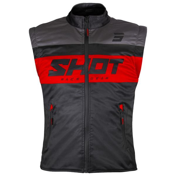 Motorcycle Coats SHOT Bodywarmer Lite Black Red
