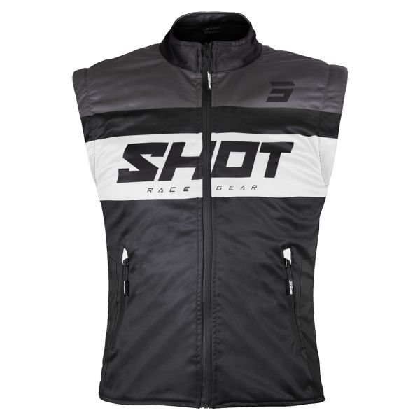 Motorcycle Coats SHOT Bodywarmer Lite Black White