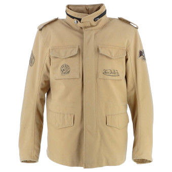 Motorcycle Coats Von Dutch Section Coton Canvas Beige Motorcycle Coats Von Dutch Section Coton Canvas Beige