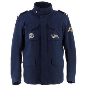 Motorcycle Coats Von Dutch Section Coton Canvas Blue