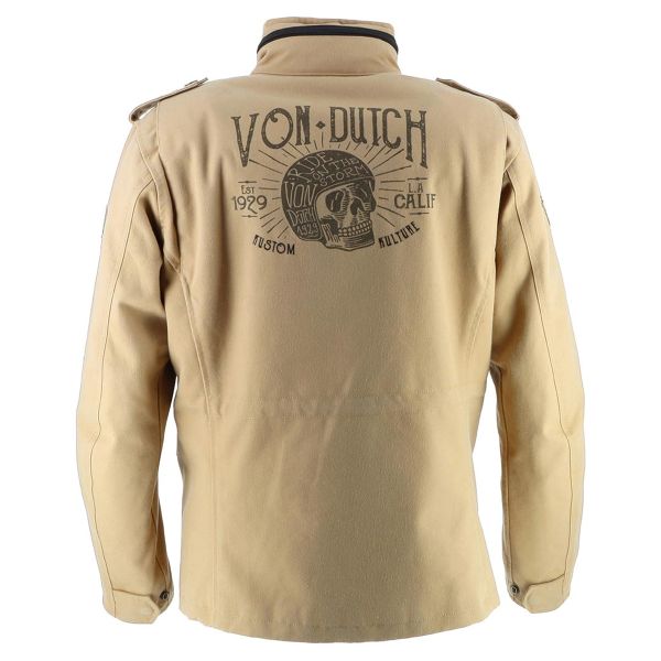 Von Dutch Section Khaki Cotton Canvas