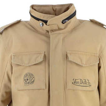 Von Dutch Section Khaki Cotton Canvas