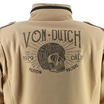 Von Dutch Section Khaki Cotton Canvas