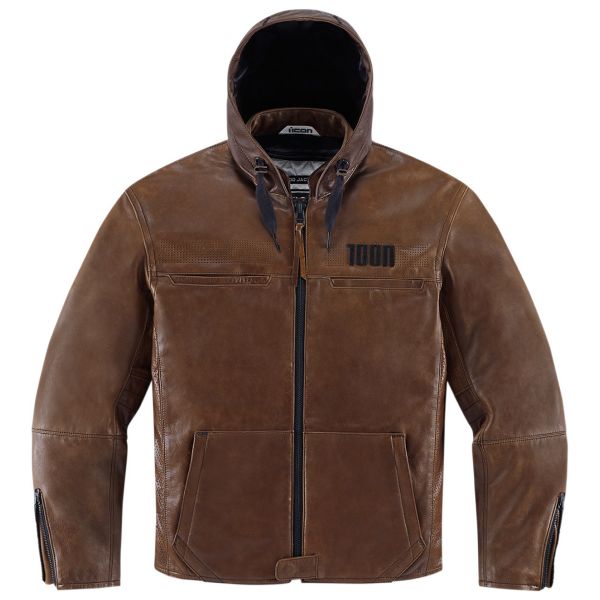Motorcycle Jackets ICON 1000 Hood Brown