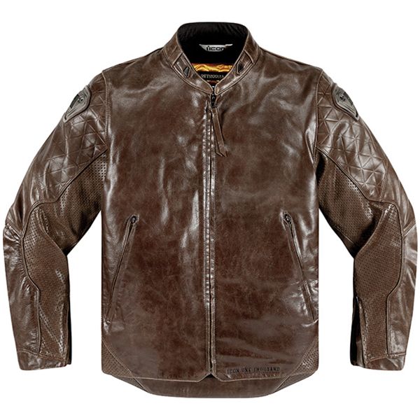 Motorcycle Jackets ICON 1000 Retrograde Brown