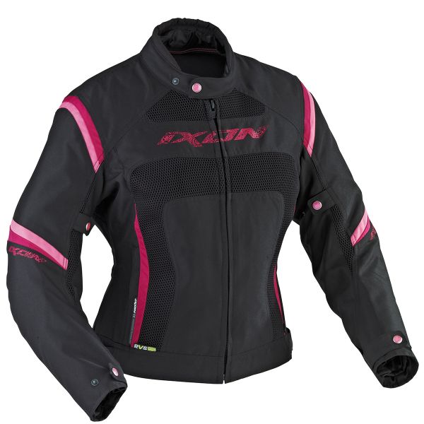 Motorcycle Jackets Ixon Celesta HP Black Fuchsia