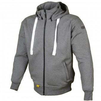 Motorcycle Jackets Booster Hoodie Kevlar Core Dark Grey
