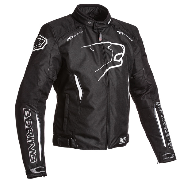Motorcycle Jackets Bering Eskadrille Black White