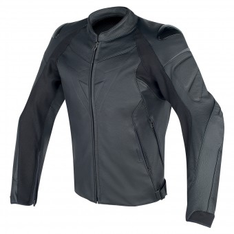 Motorcycle Jackets Dainese Fighter Perforted Leather Black