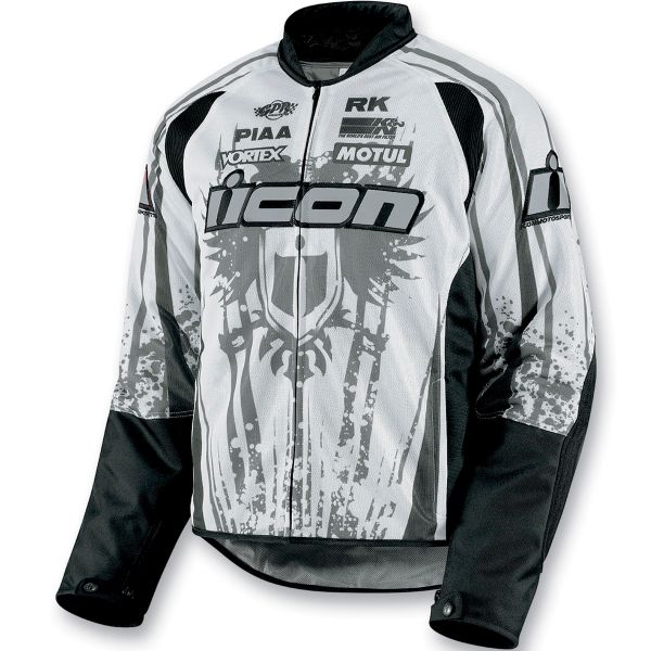 Motorcycle Jackets ICON Hooligan 2 Threshold White