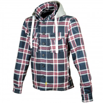 Motorcycle Jackets Booster Hoodie Kevlar Hunt Blue Grey Red