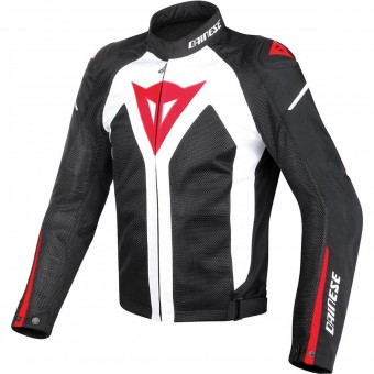 Motorcycle Jackets Dainese Hyper Flux D-Dry White Black Red