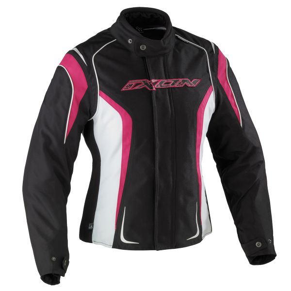 Motorcycle Jackets Ixon Kashima HP Black White Fushia