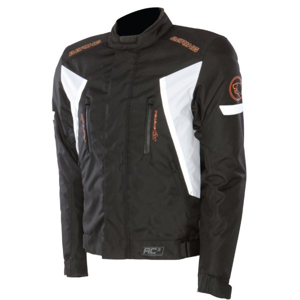 Motorcycle Jackets Bering Katana Black White Orange