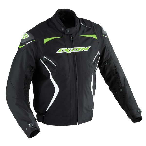Motorcycle Jackets Ixon Oxygen HP Black White Green