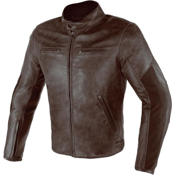 Motorcycle Jackets Dainese Stripes D1 Dark Brown