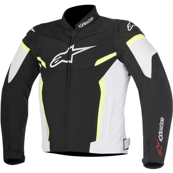 Motorcycle Jackets Alpinestars T-GP Plus R V2 Black White Yellow Fluo