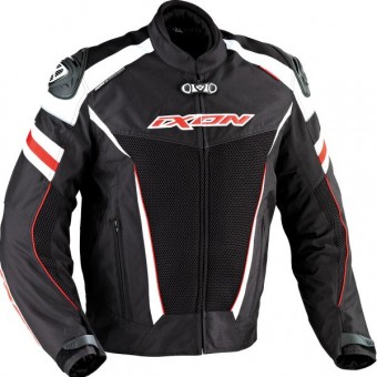 Motorcycle Jackets Ixon Typhon Race HP Black White Red