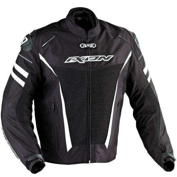 Motorcycle Jackets Ixon Typhon Race HP Black White
