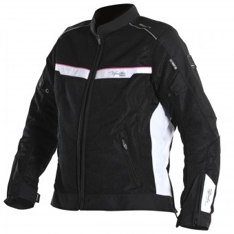 Motorcycle Jackets V'Quattro VE-51 Lady Black White Pink