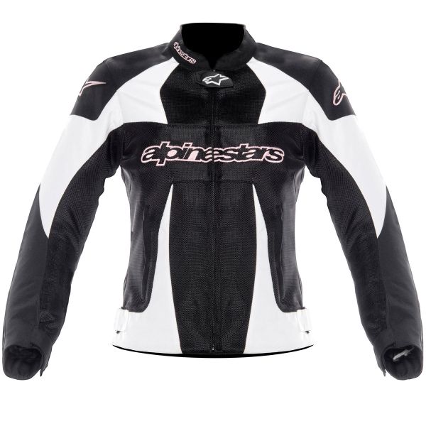 Motorcycle Jackets Alpinestars Stella T-GP Plus Air Black White Pink