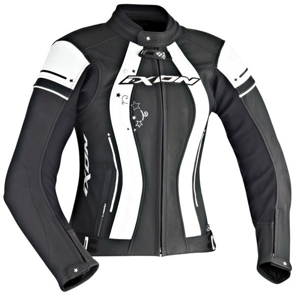 Motorcycle Jackets Ixon Alcyone Black White Motorcycle Jackets Ixon Alcyone Black White