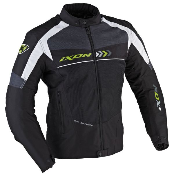 Motorcycle Jackets Ixon Alloy Black White Green