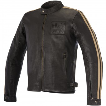 Motorcycle Jackets Alpinestars Charlie Leather Vintage Brown Sand Motorcycle Jackets Alpinestars Charlie Leather Vintage Brown Sand