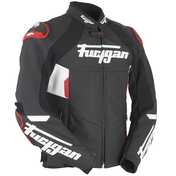 Motorcycle Jackets Furygan Cobra Black White Red