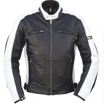 Motorcycle Jackets Helstons Corse Italia Black White