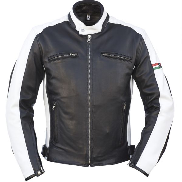Motorcycle Jackets Helstons Corse Italia Black White