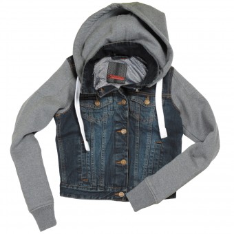 Booster Denim Hoodie Lady
