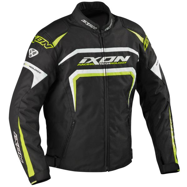 Motorcycle Jackets Ixon Eager Black White Yellow