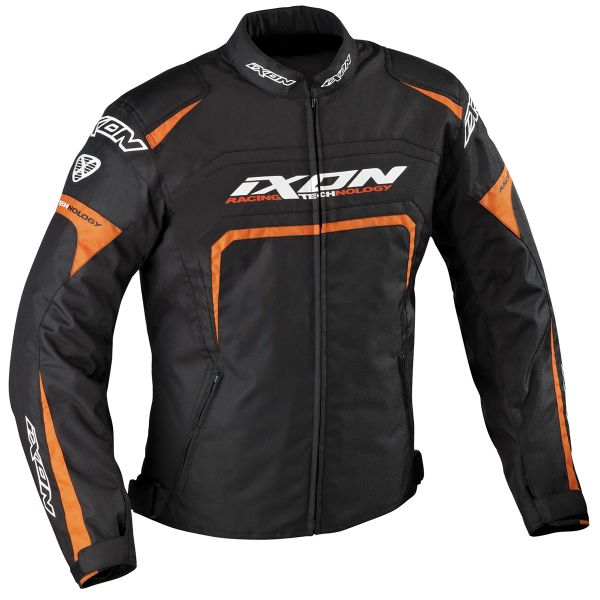 Motorcycle Jackets Ixon Eager Black White Orange