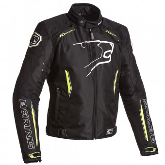 Motorcycle Jackets Bering Eskadrille Black Neon Yellow