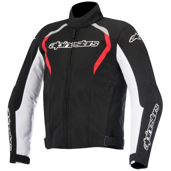 Motorcycle Jackets Alpinestars Fastback WP Black White Red
