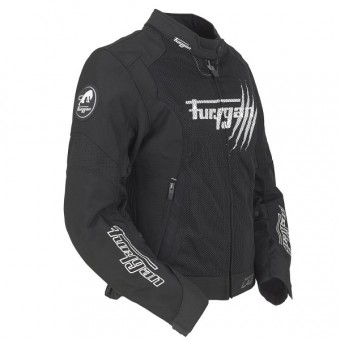 Furygan Genesis Claw Vented Lady Black White