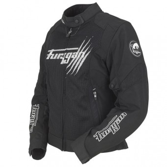 Furygan Genesis Claw Vented Lady Black White