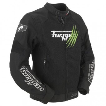 Furygan Genesis Claw Vented Black White Green