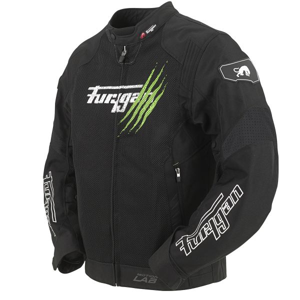 Furygan Genesis Claw Vented Black White Green