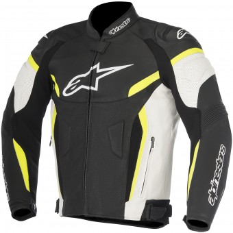 Motorcycle Jackets Alpinestars GP Plus R V2 Airflow Black White Yellow Fluo
