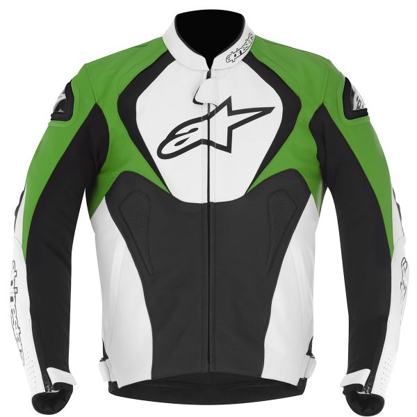 Motorcycle Jackets Alpinestars Jaws Black White Green
